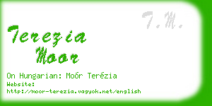 terezia moor business card